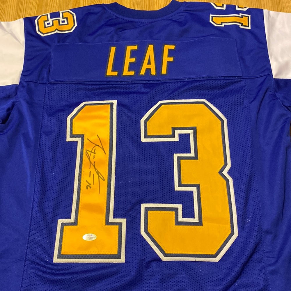 Ryan Leaf Signed Jersey (PSA)